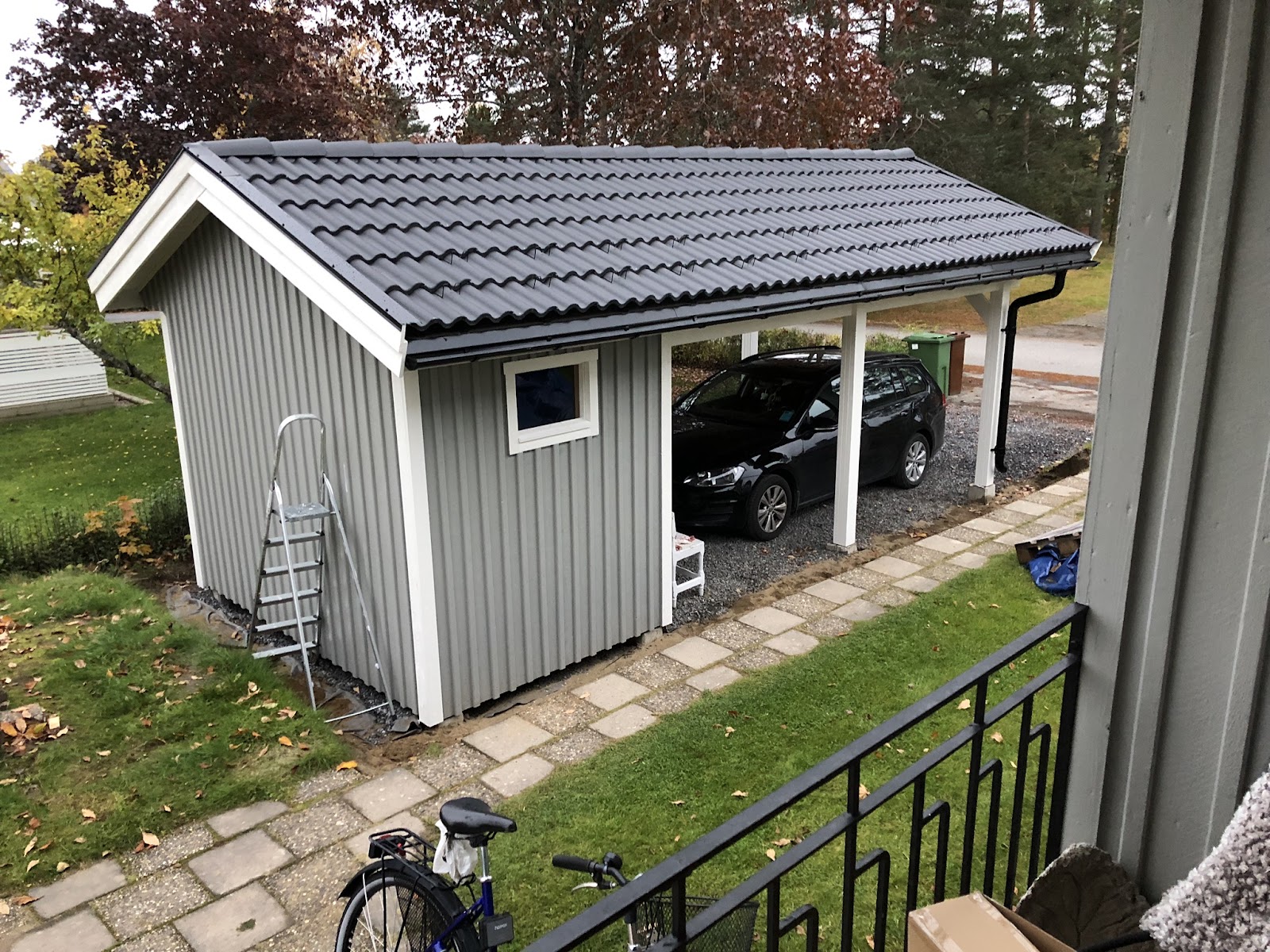 Carport + Ny infart + Altan/trädäck