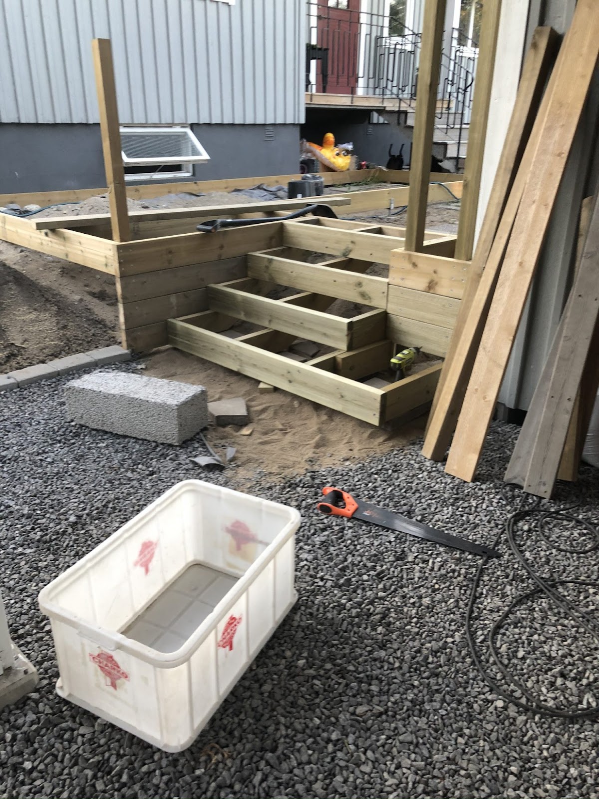 Carport + Ny infart + Altan/trädäck