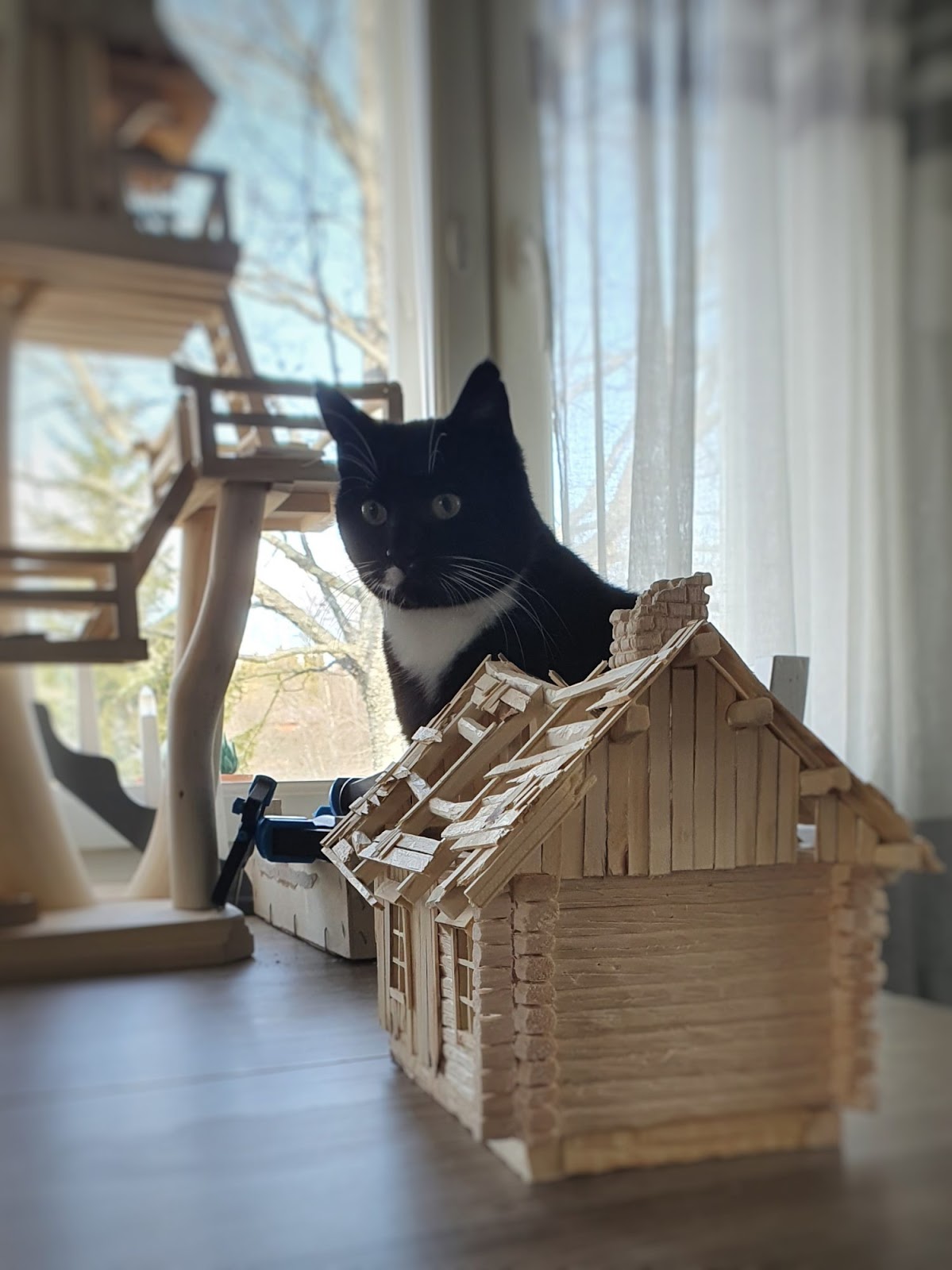 Övergiven miniatyrstuga