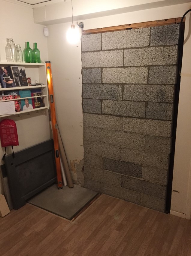 Öppen spis i köket