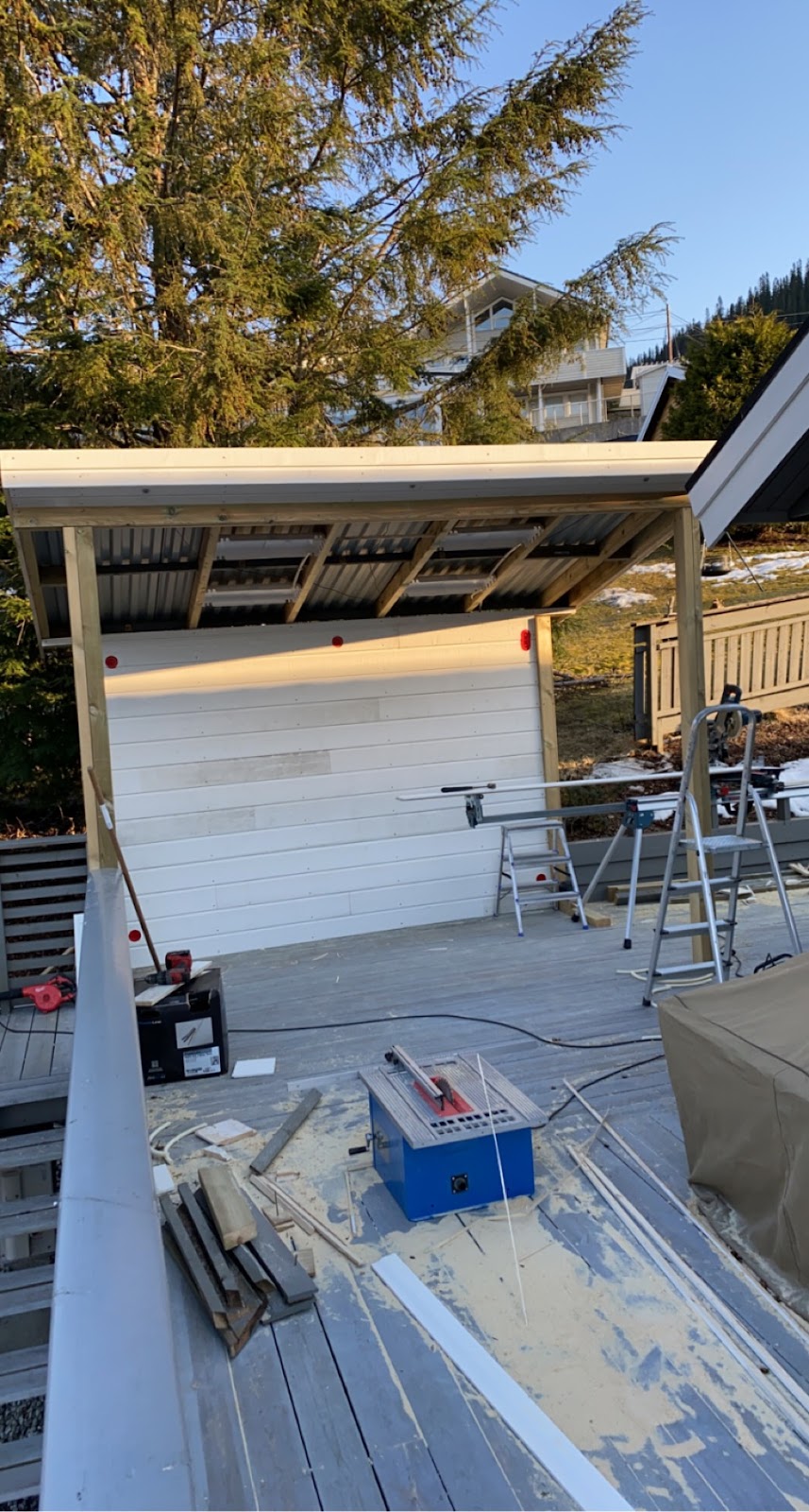 Taköverbyggnad för spa