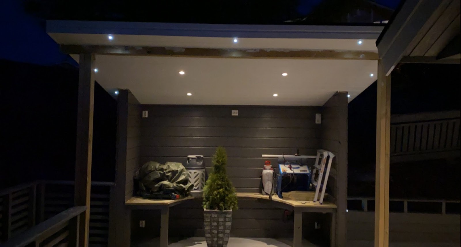 Taköverbyggnad för spa