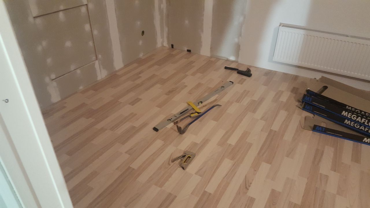 Övervåningen i nya huset