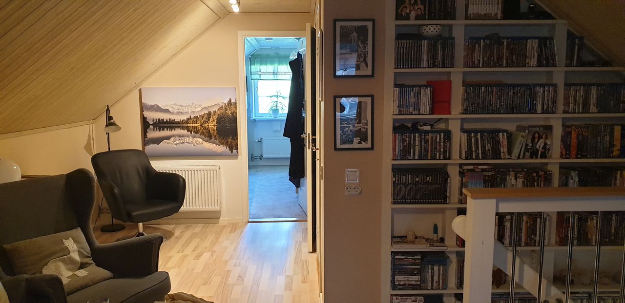 Övervåningen i nya huset