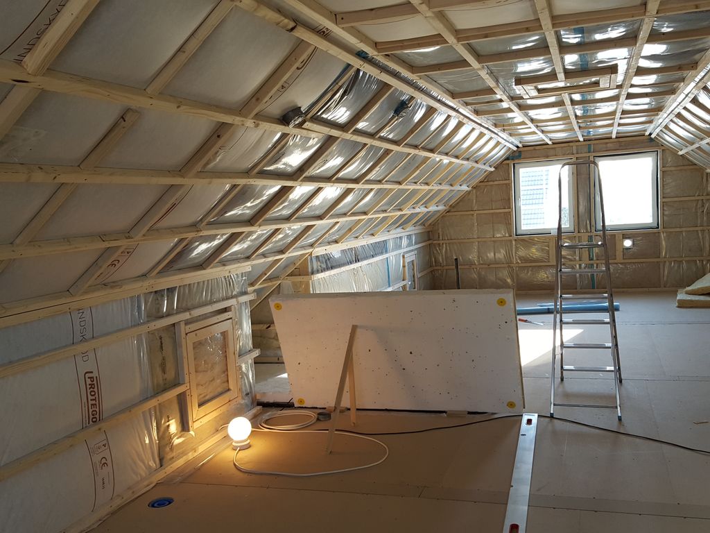 Övervåningen i nya huset