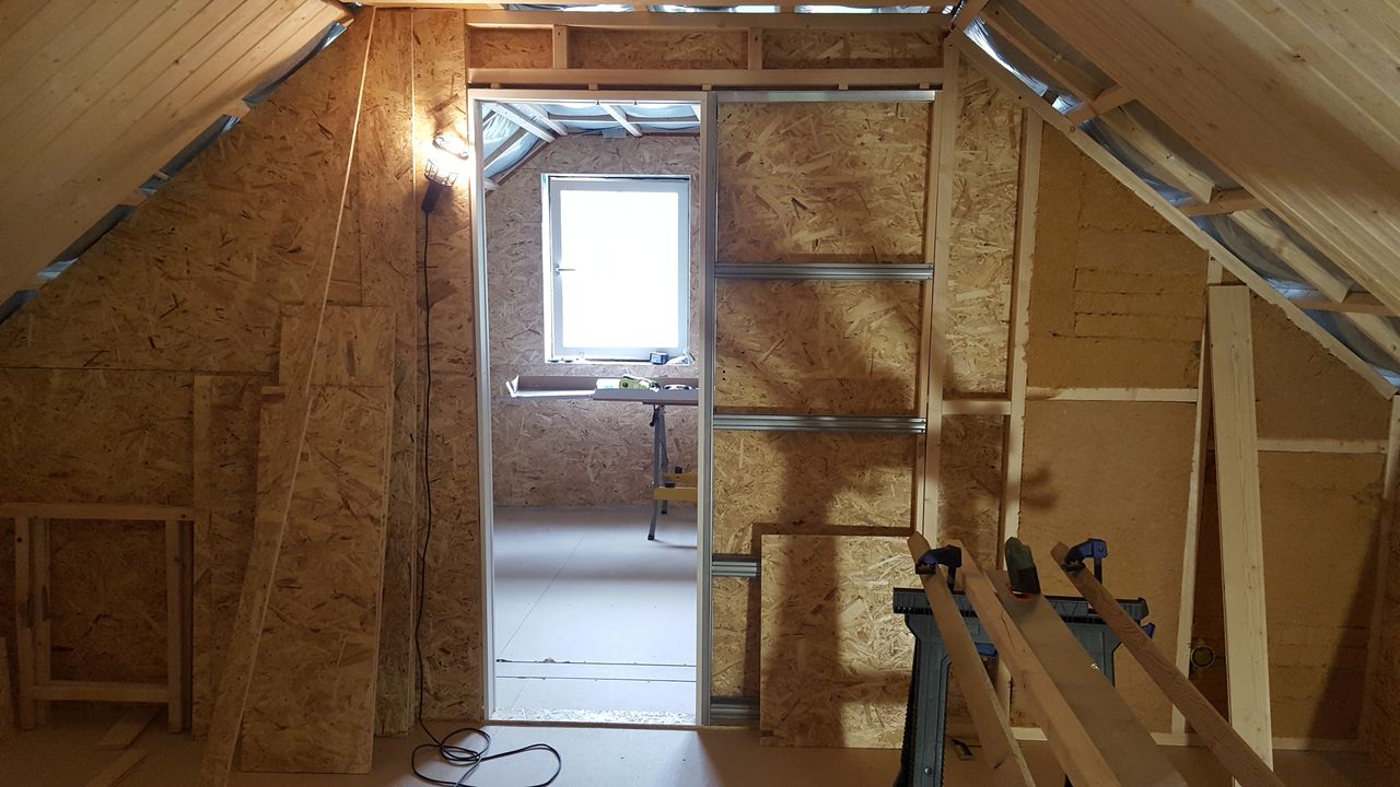 Övervåningen i nya huset