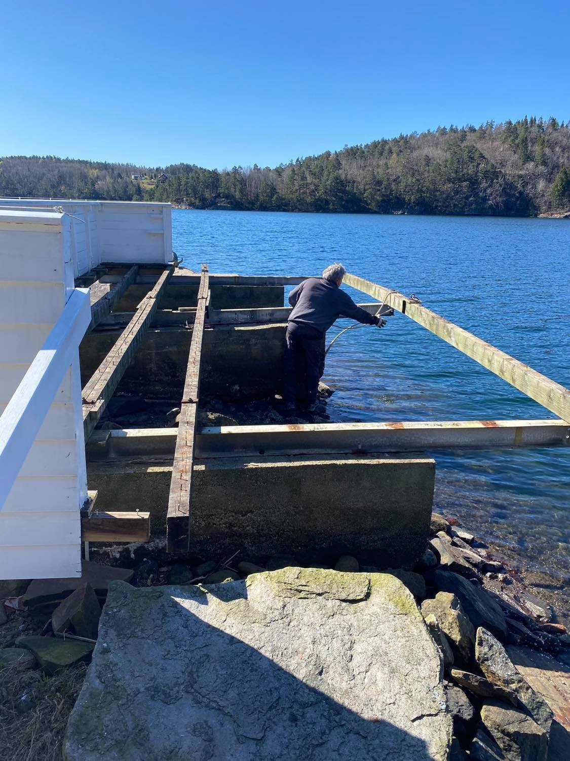 Renovering av brygga