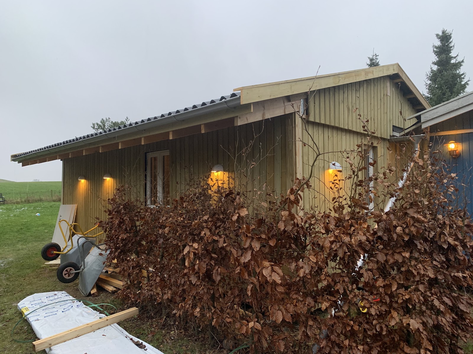 32 m2 tillbyggnad till stuga