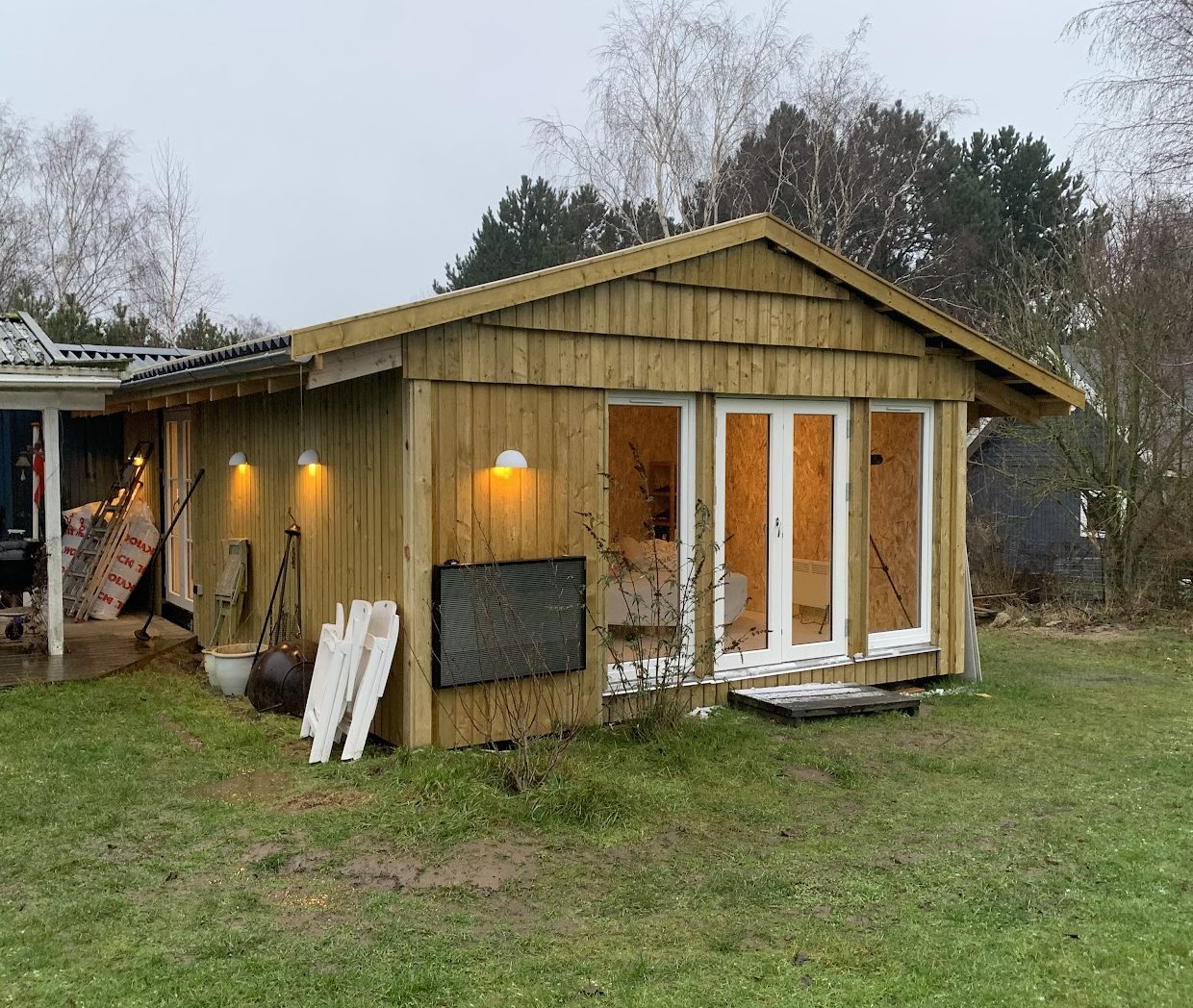 32 m2 tillbyggnad till stuga