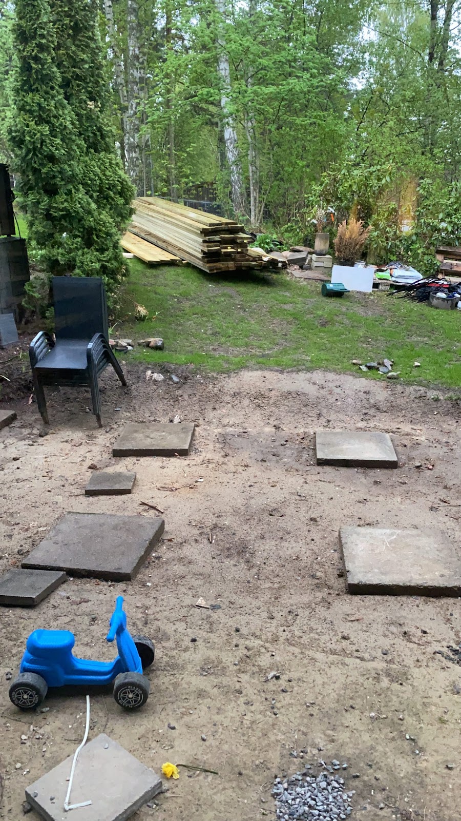 Terrass med smart förvaring