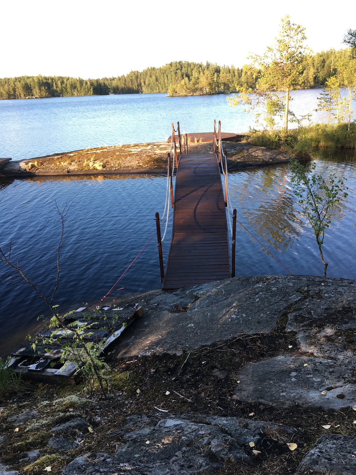 Bågbro av skyddsräcke