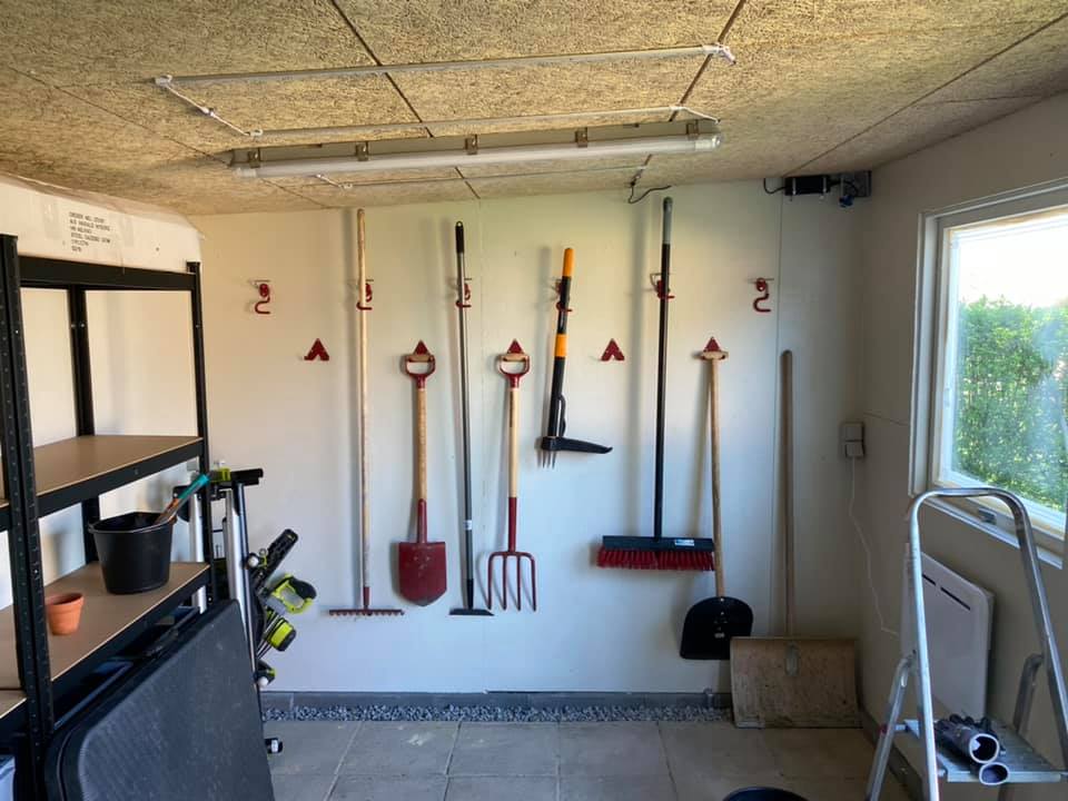 Nytt trädgårdsskjul