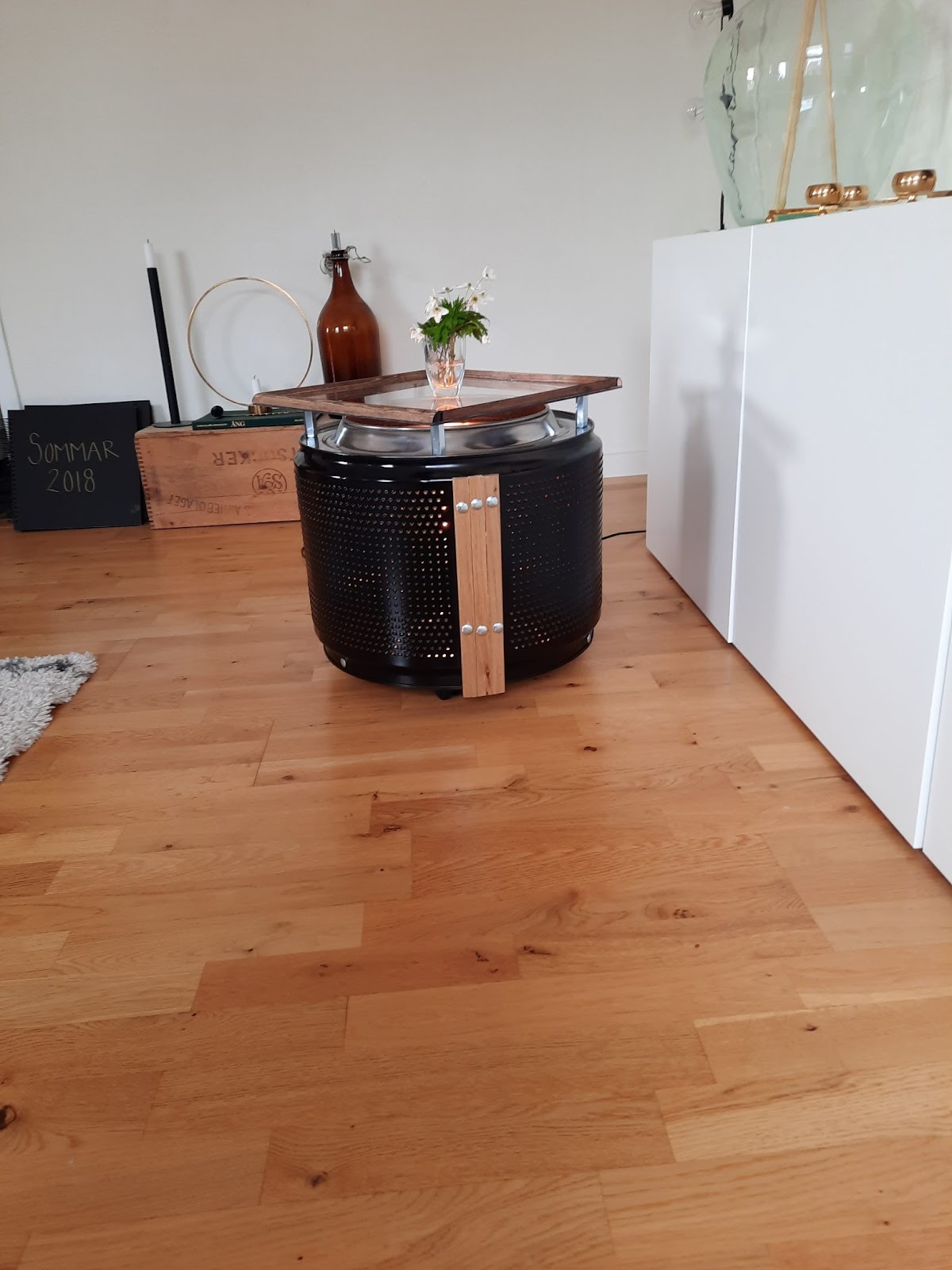 Från tvättmaskinstrumma till soffbord