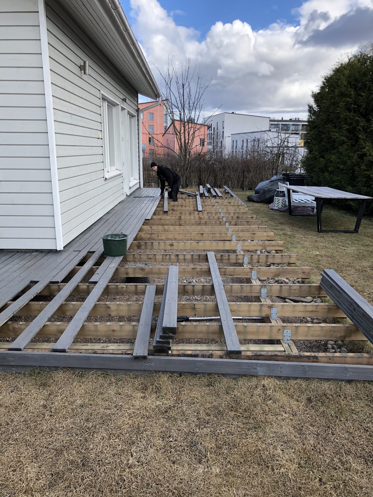 Ny terrass med uterum