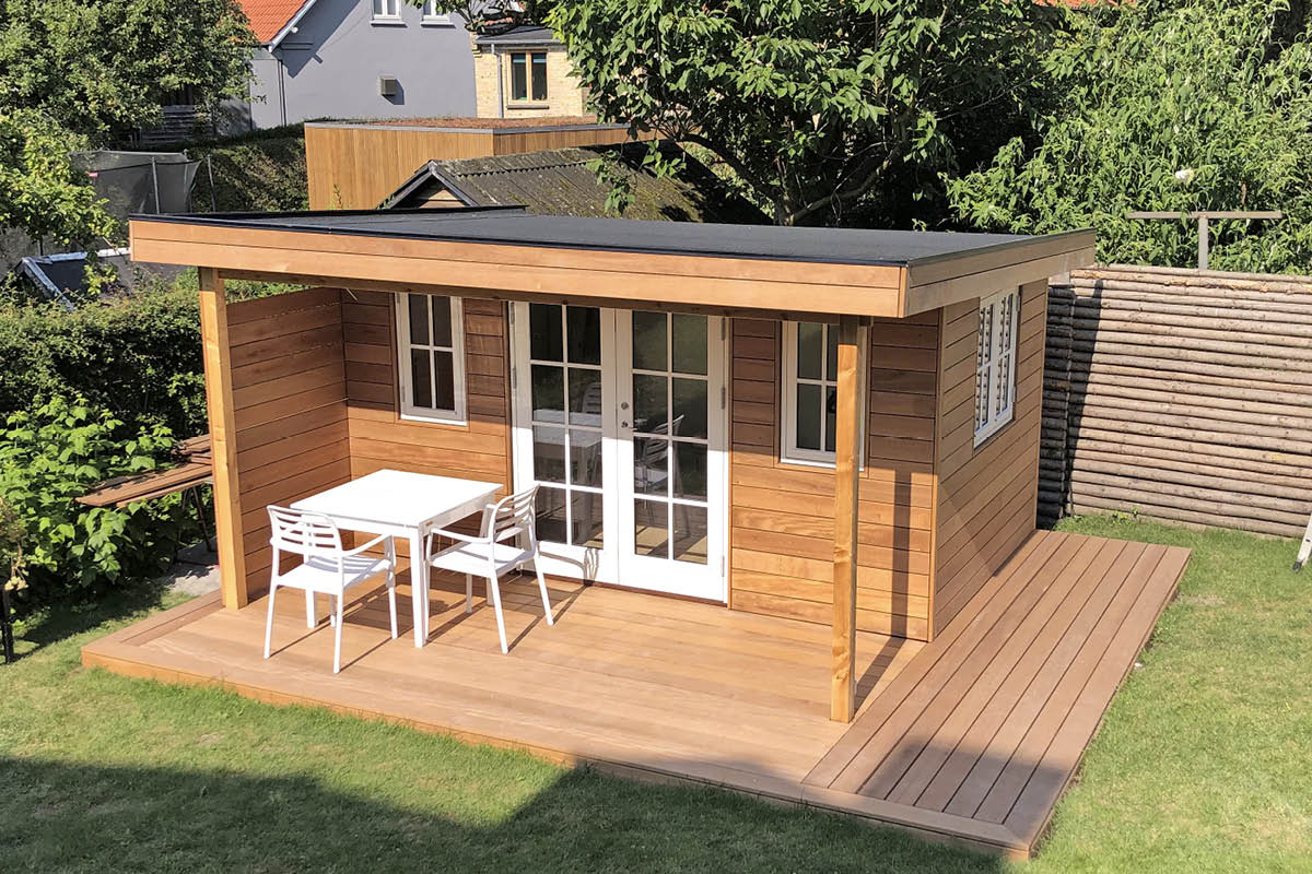 Luksus anneks til sommerhuset og haven