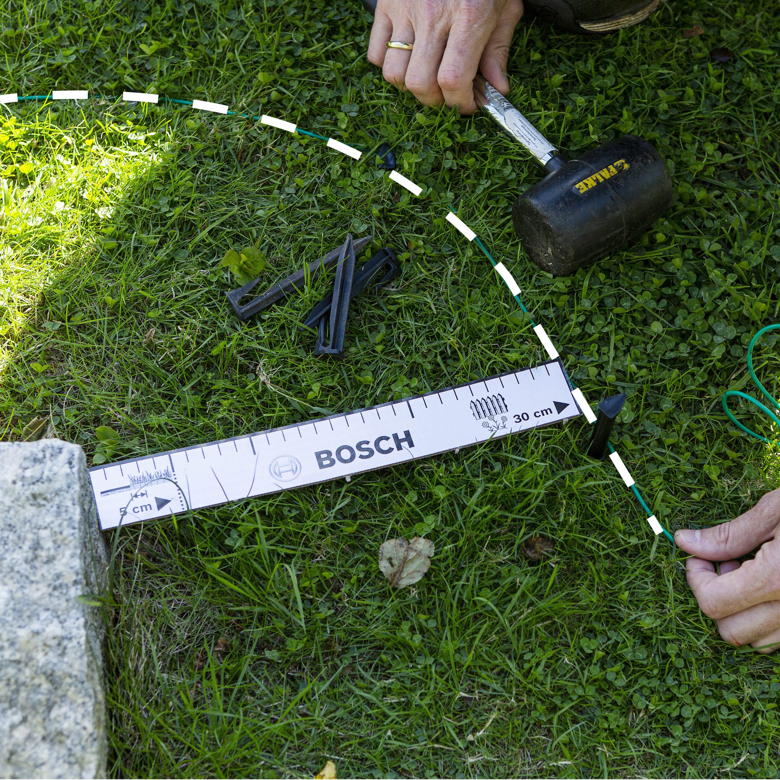 Legg ut avgrensningskabelen