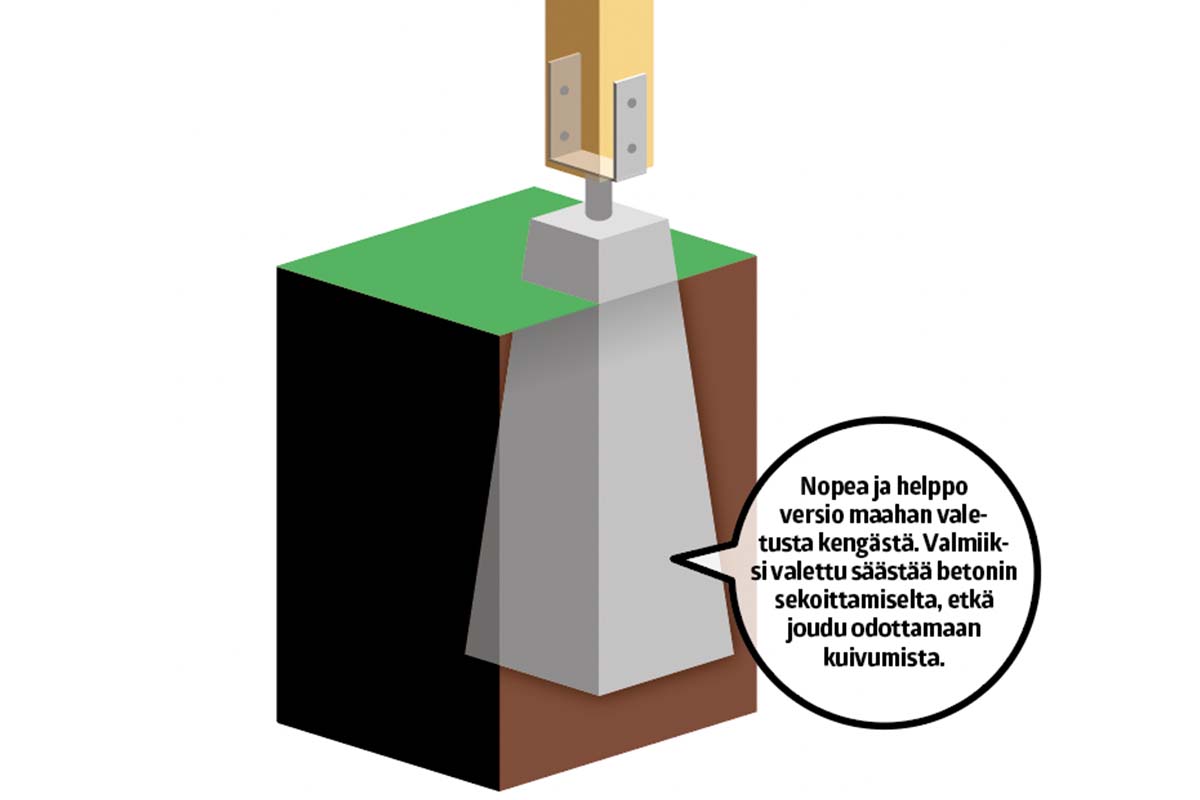 Aidan tolppa: Tehdasvalettu kenkä