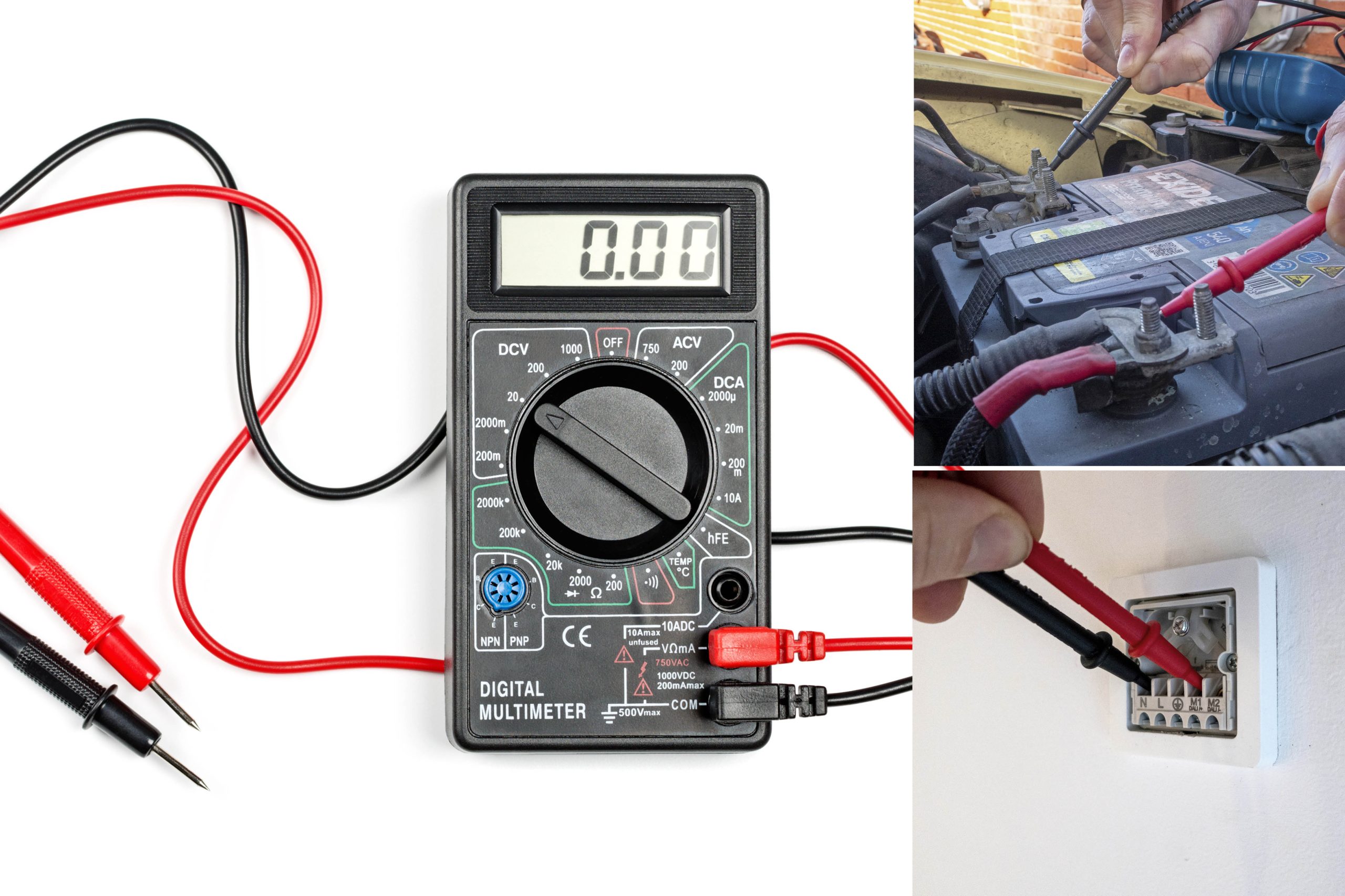 Näin mittaat yleismittarilla