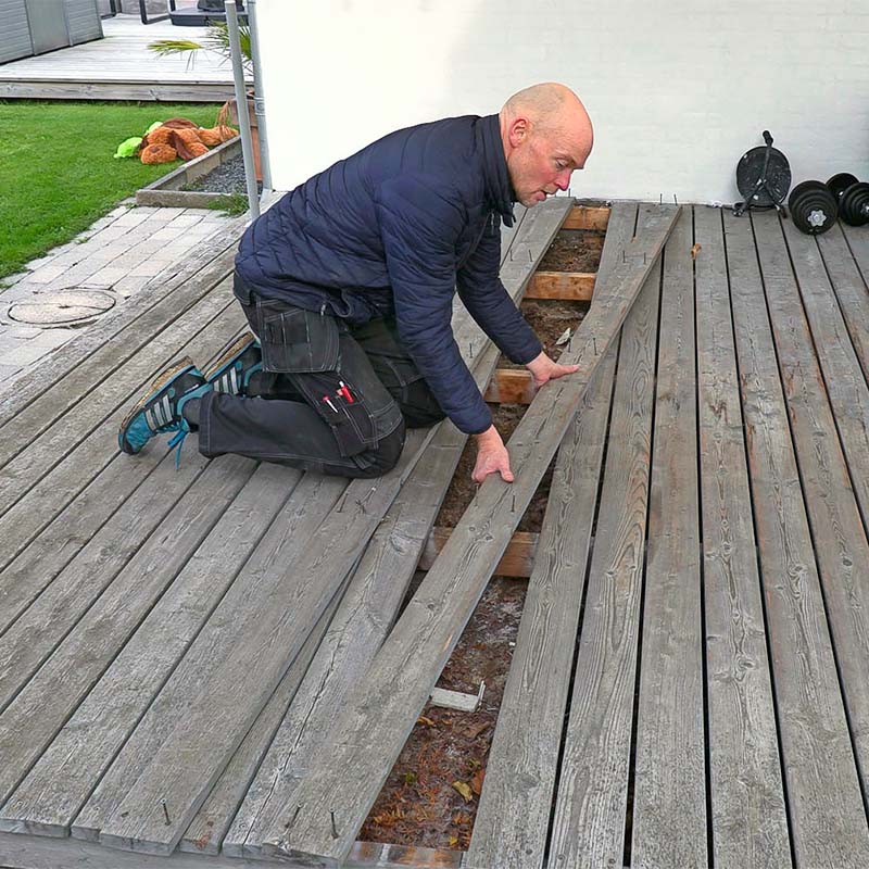 Fjern terrassebordene