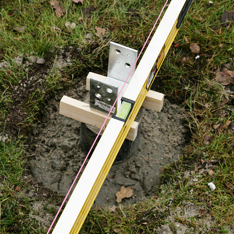 Stolpsko montering stolpar 4