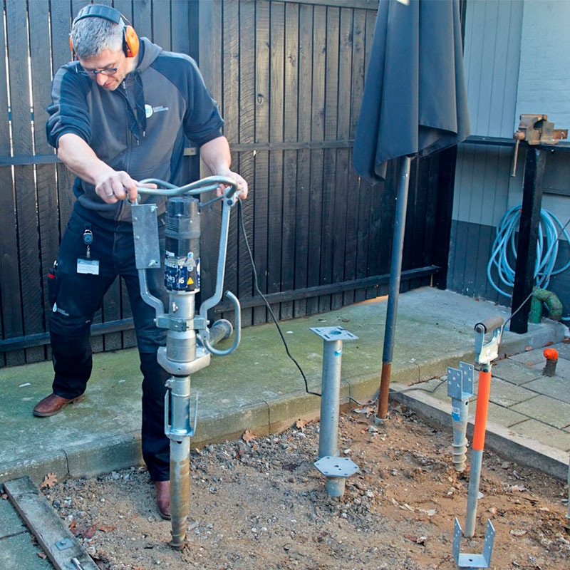 Jordskrue montering 4