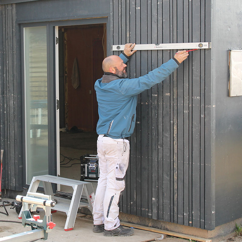 Montering på facadeplader 3