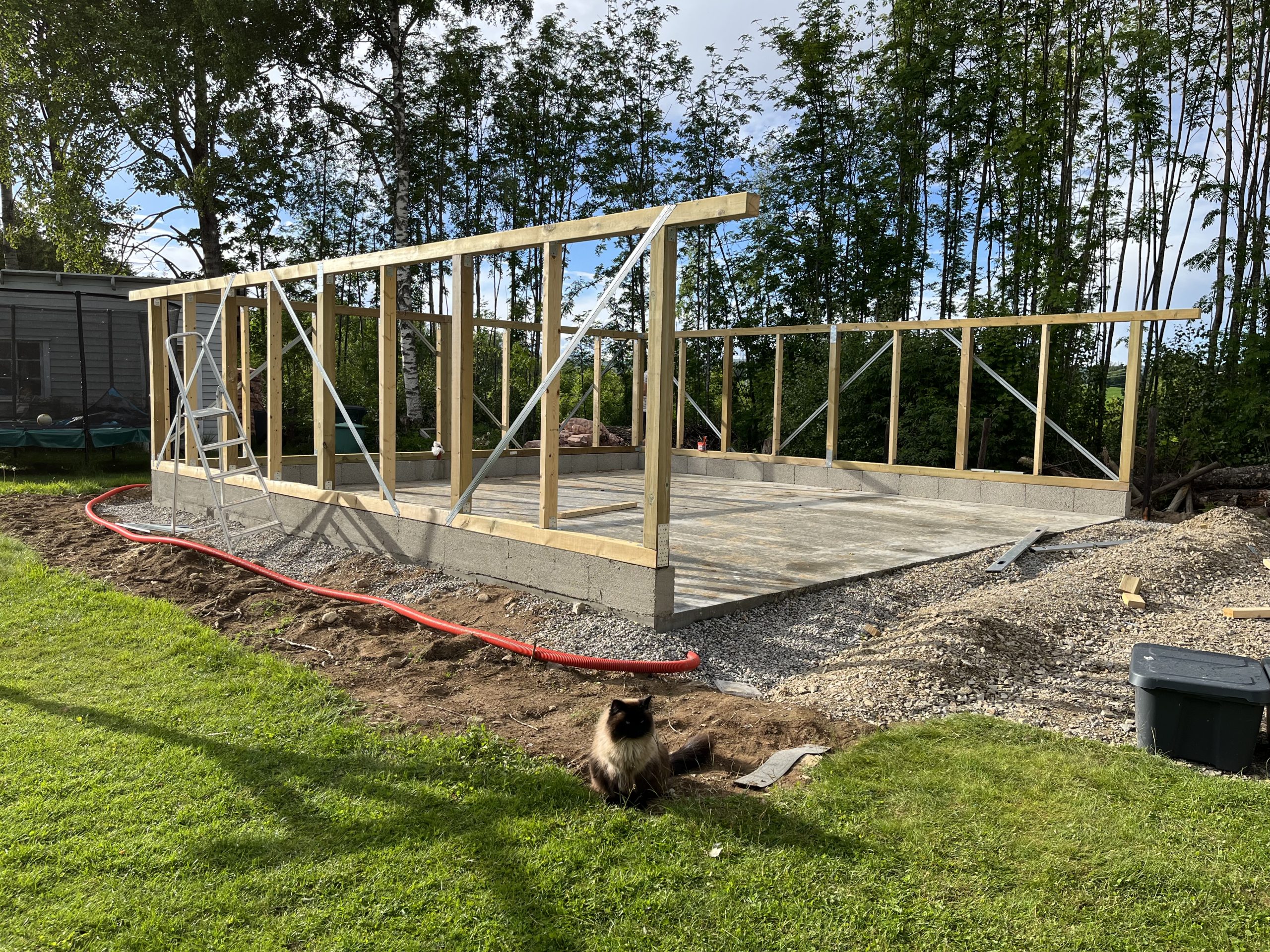 Dobbel carport med loft