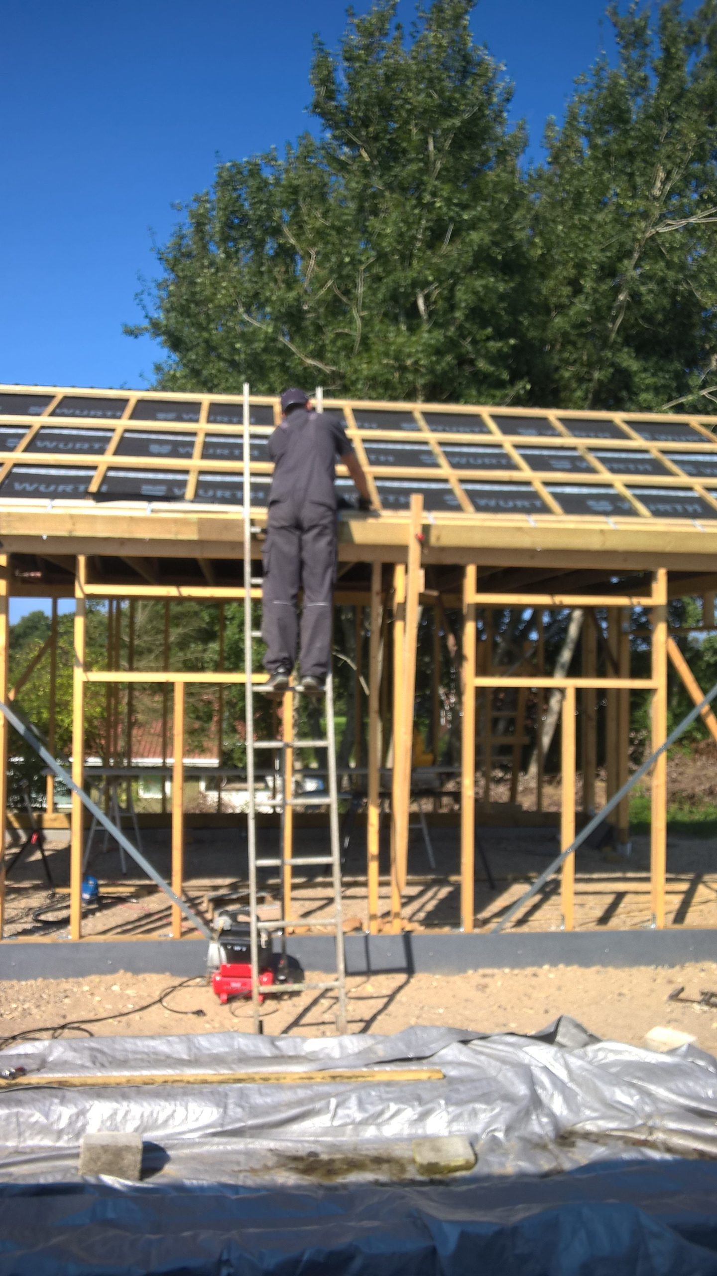 Garage med automatisk garageport