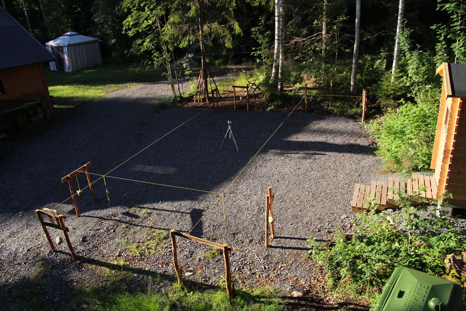 Kombineret anneks og skur til opbevaring