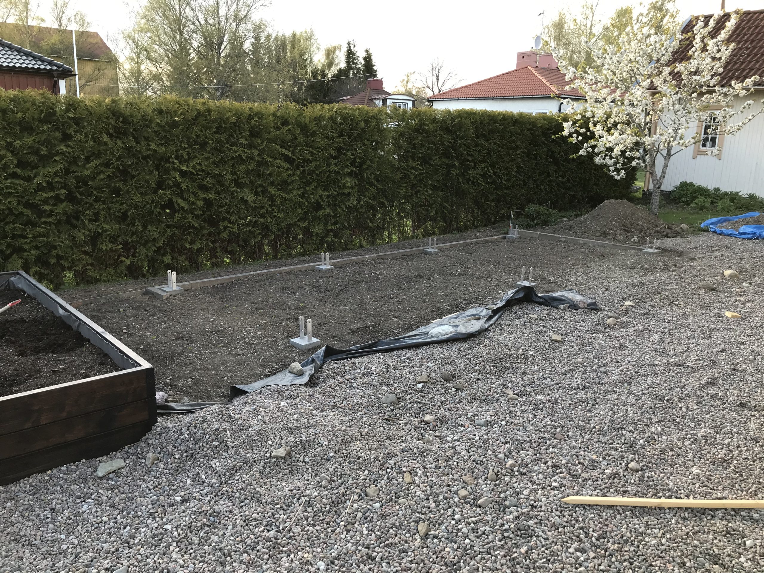 Pergola med utekjøkken og spa