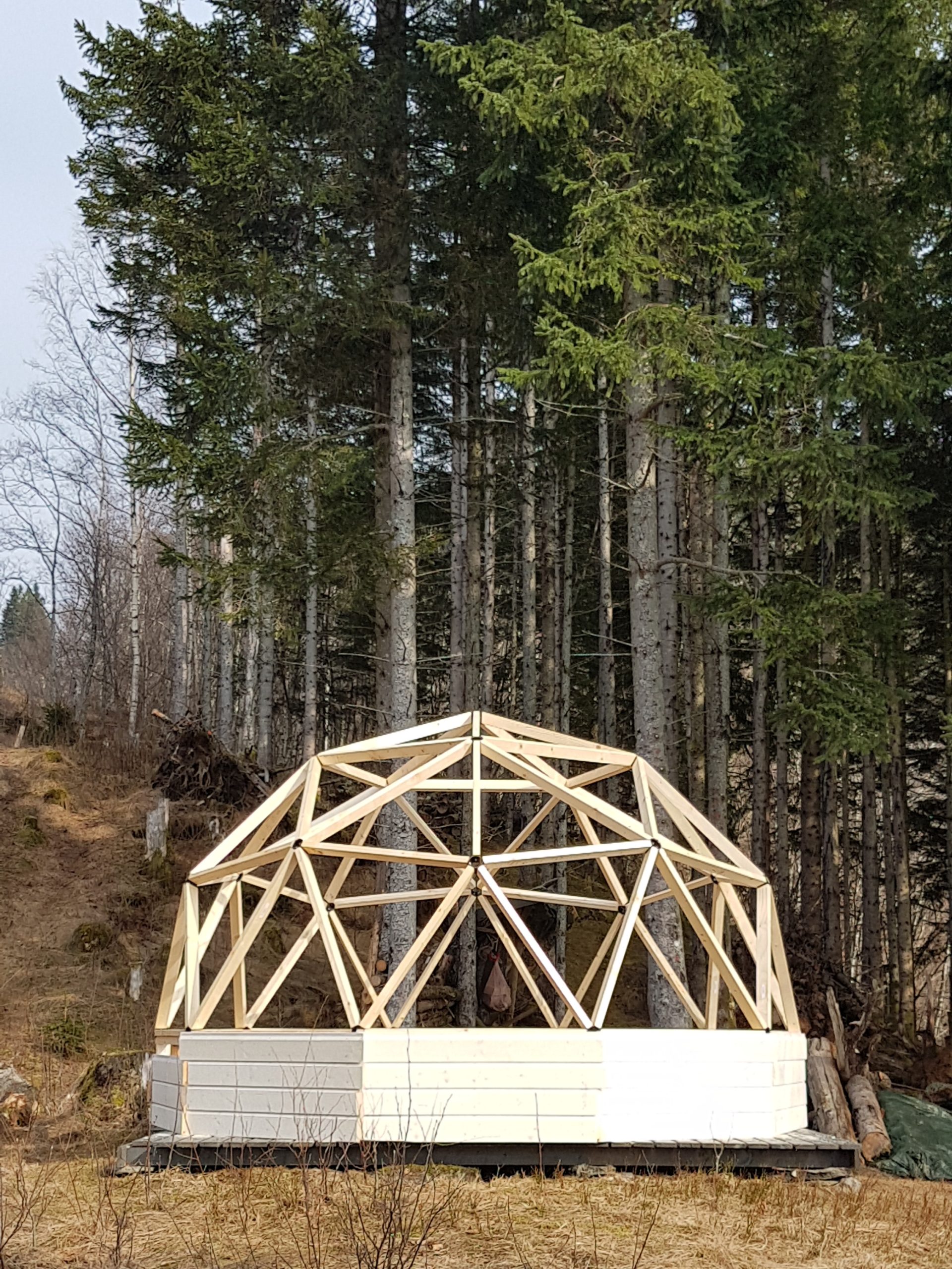 Geodome med fönster