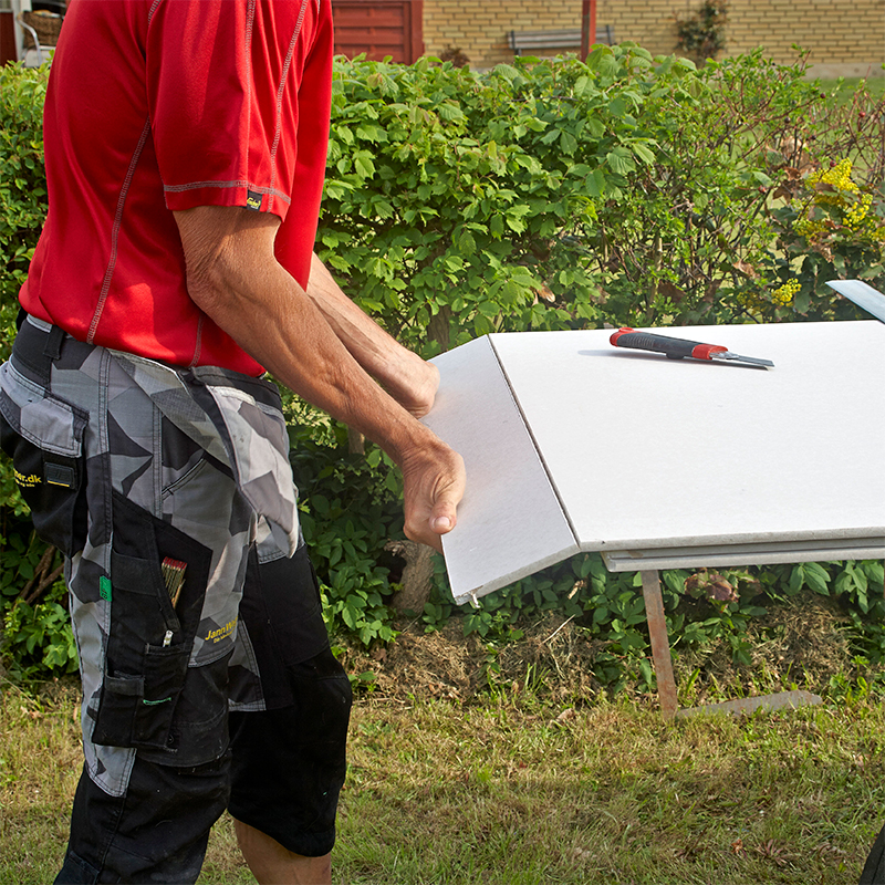 Tunna gipsskivor montering 1