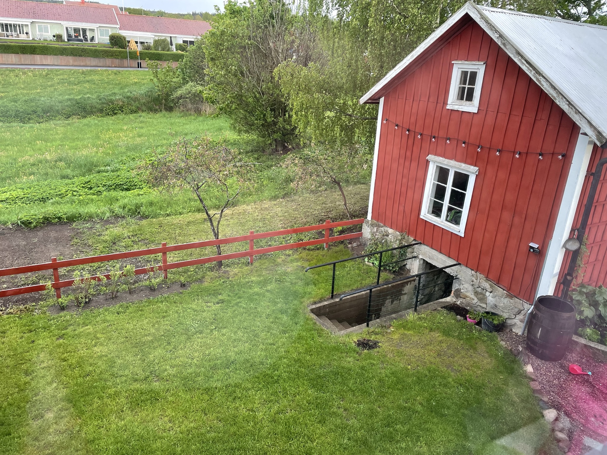 Terrasse af genbrugstræ