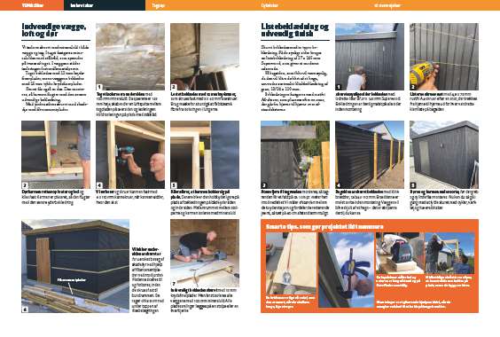 Isoleret skur med listebeklædning