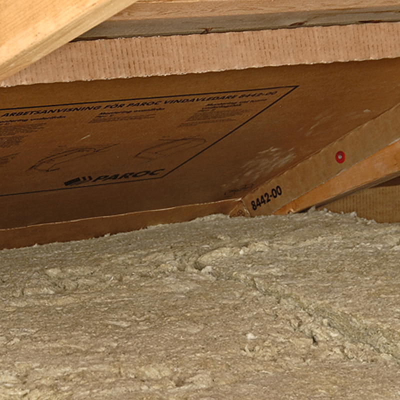 Mineraluldsbatt Montering på loft 1