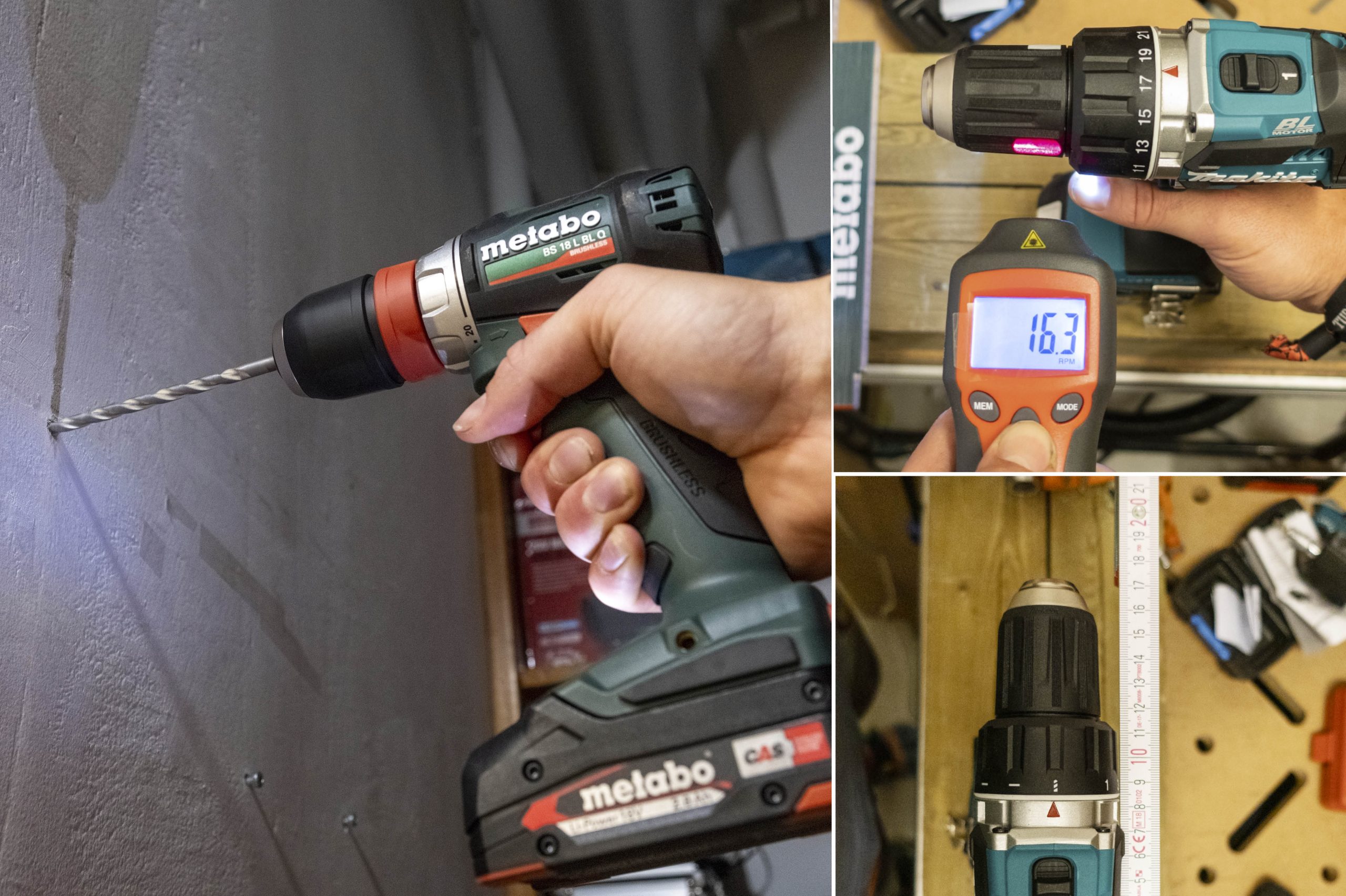 Test af bore- /skruemaskiner