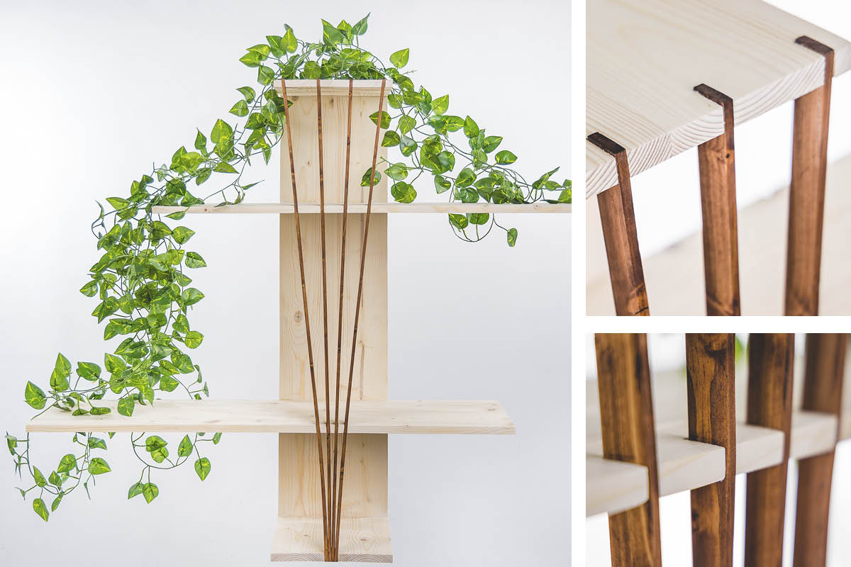 Hylde med smarte detaljer