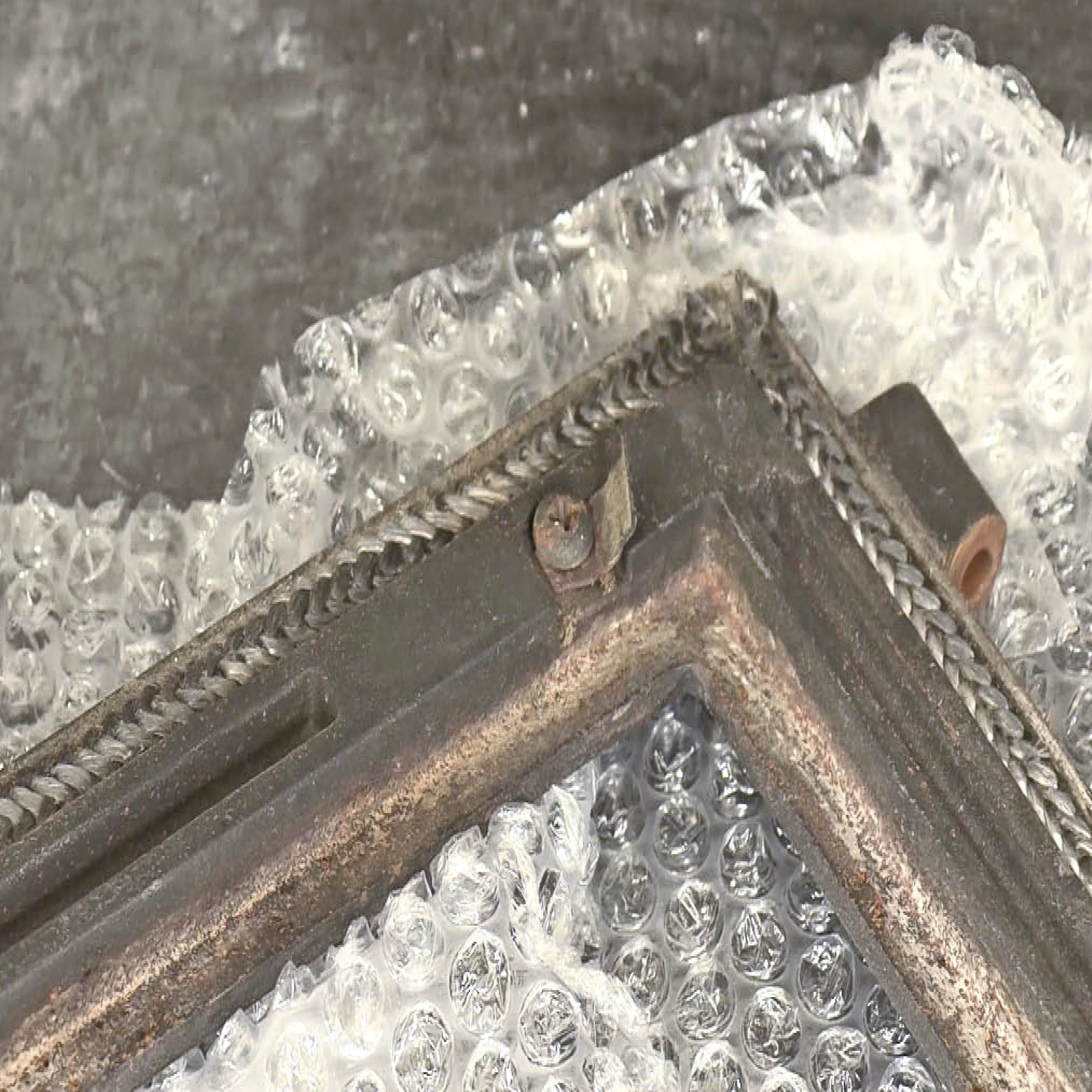 revnet glas i brændeovn