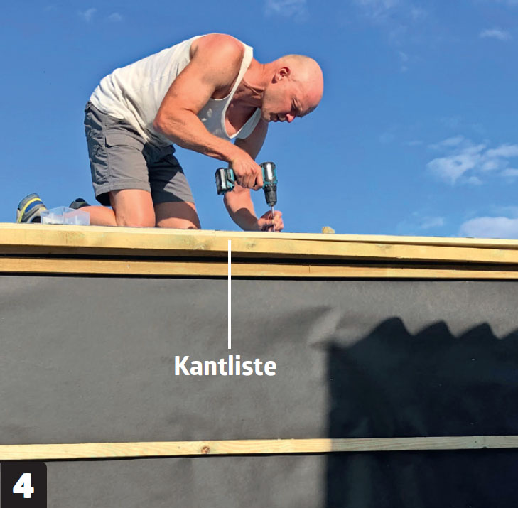 Isoleret skur med listebeklædning