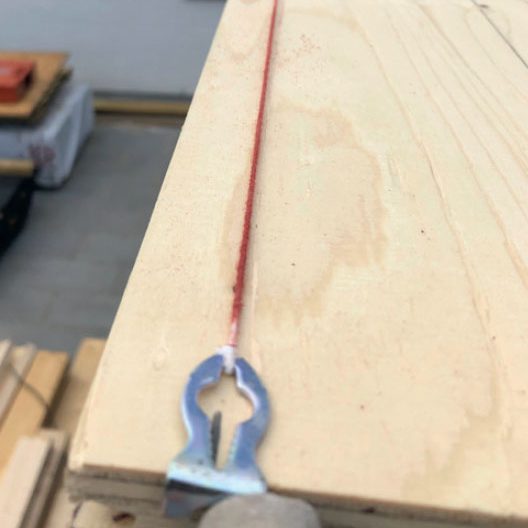 Isoleret skur med listebeklædning