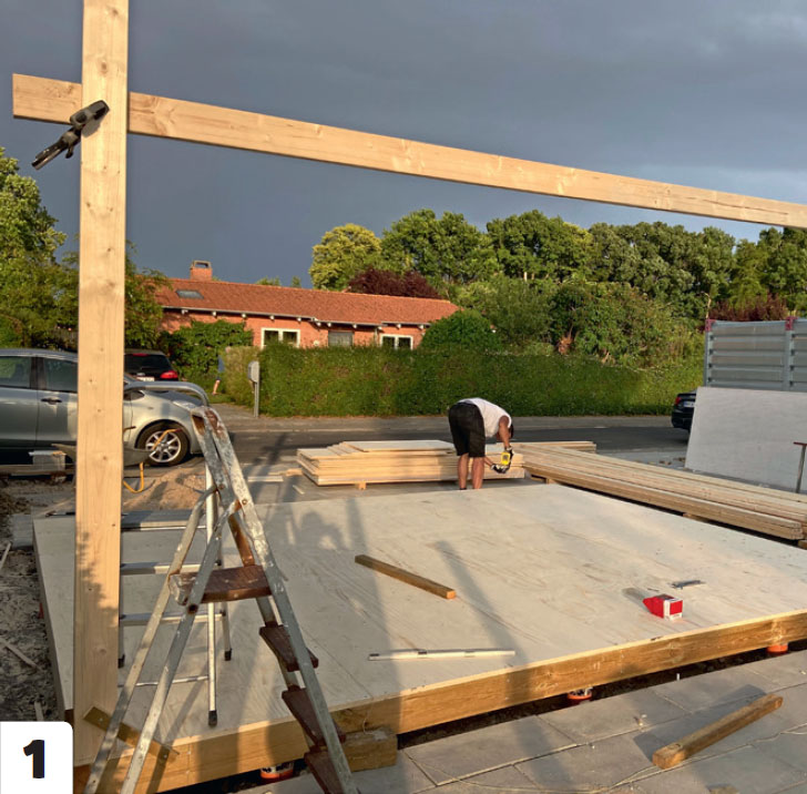 Isolere bod: Vi begynner med hjørnestolpene