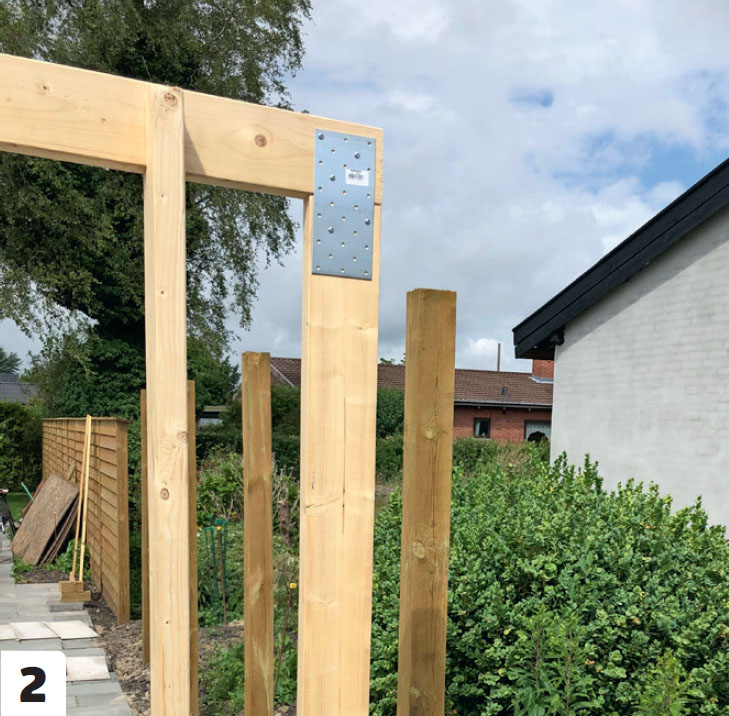 Bygga isolerat förråd: Bärlinan är också 45 x 120 mm