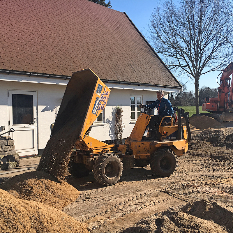 Bærelagsgrus montering 1