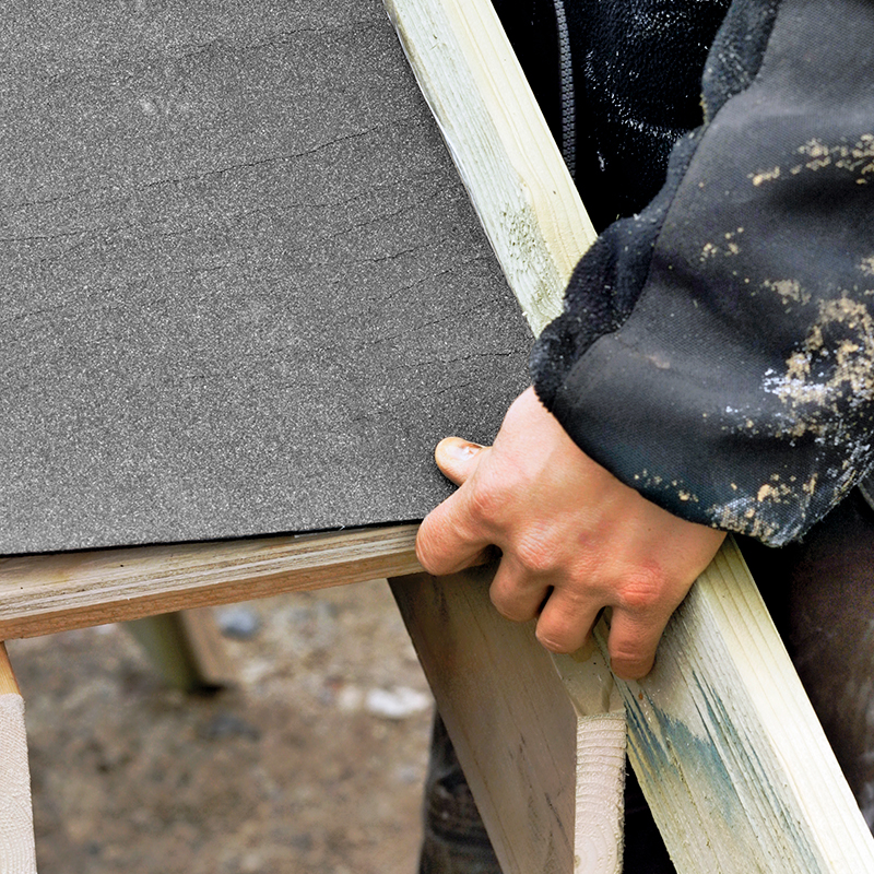 Takpapp montering två lager 1