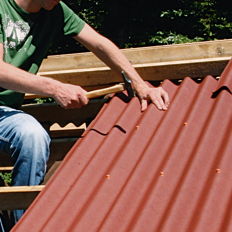 Bitumen takplate montering 1