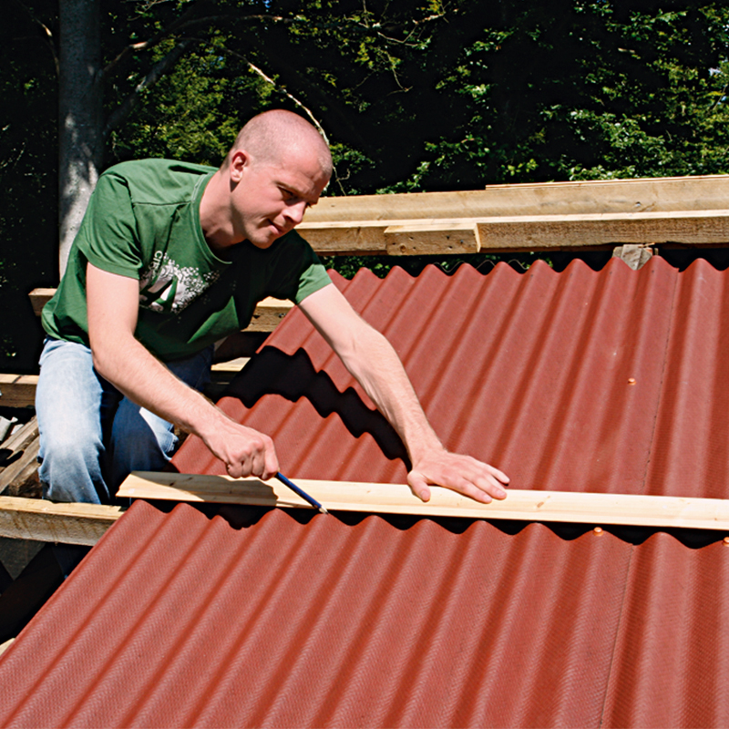 Bitumen takplate montering 2