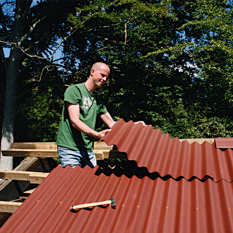 Bitumen takplate montering 3