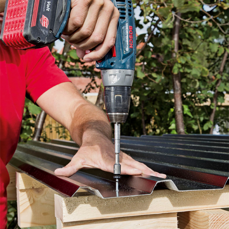 Ståltrapezplader montering 2