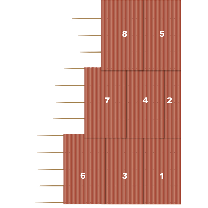 Bitumen takplate prinsipp