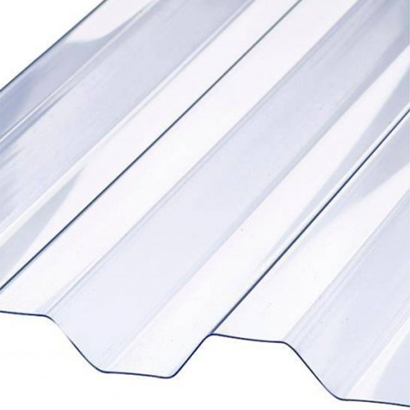 Klar korrugerad skiva
